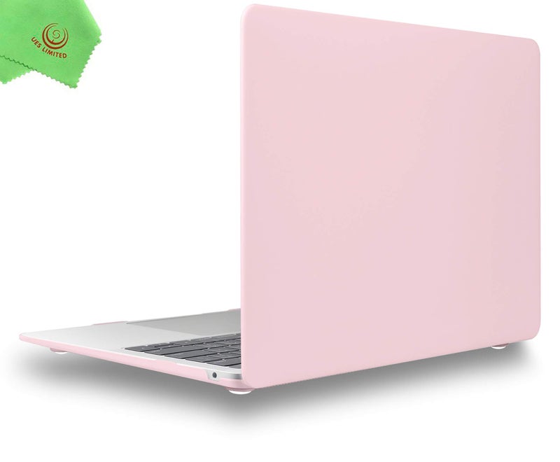 UESWILL 2022 2021 MacBook Air 13 inch Case A2337 M1 A2179 A1932, Hard Shell Case Cover Compatible with MacBook Air 13 inch with Retina Display & Touch ID (2018-2022), Rose Quartz - Image 1